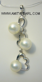 Silver 925 pendant - Shell pearl (white round) 10mm.JPG